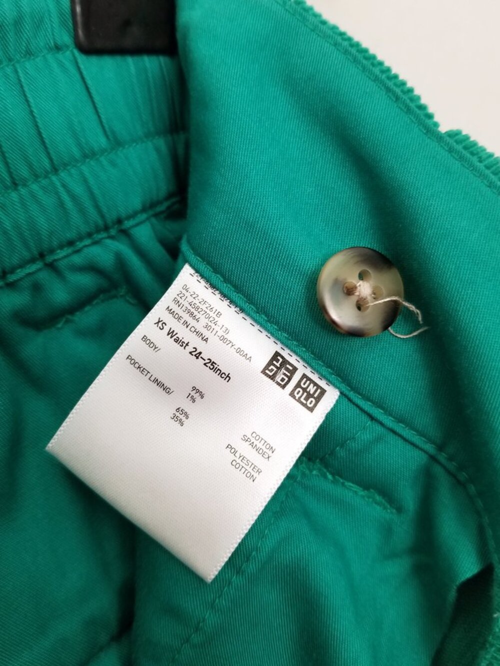 Marni x Uniqlo Kelly Green Corduroy Wide Fit Pleated Pants Size XS Rare Preppy - Picture 8 of 16